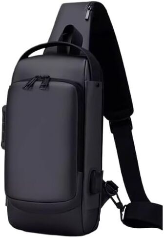 Messenger Bags Bag for Men Waterproof USB Man Crossbody Anti-Theft Short Travel Sling in Saudi Arabia