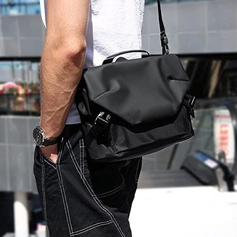 Messenger Bags Men Large Capacity Travel Shoulder Bag Waterproof Zipper Short Distance Casual Student in Saudi Arabia