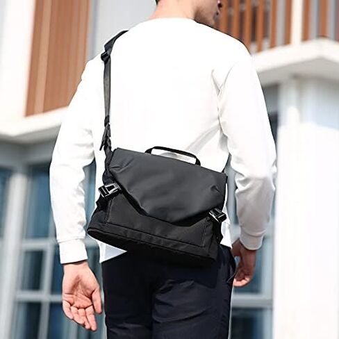 Messenger Bags Men Large Capacity Travel Shoulder Bag Waterproof Zipper Short Distance Casual Student in Saudi Arabia