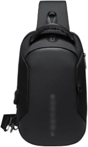 Messenger Bags Multifunction Crossbody Chest Bag Men USB Charging Port Messengers Water Repellent Shoulder Male in Saudi Arabia
