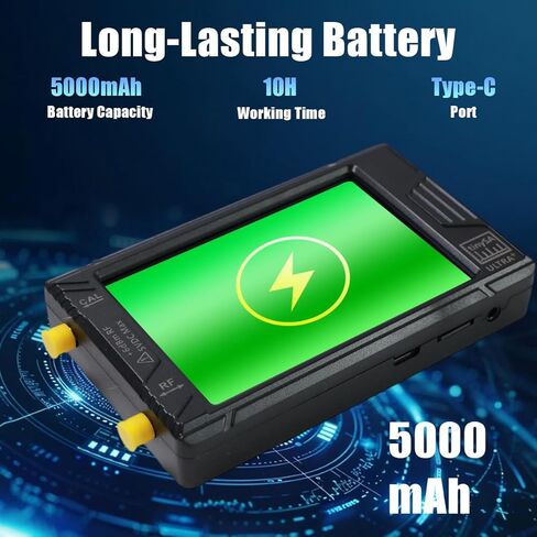 TinySA Ultra+ ZS407، محلل الطيف المحمول ومولد الإشارة 7.3 جيجا هرتز، محلل الترددات اللاسلكية 2 في 1 100 كيلو هرتز - 7.3 جيجا هرتز مع شاشة لمس 4 بوصات، لتصحيح أخطاء WiFi/Bluetooth، راديو HAM، محاذاة الأقمار الصناعية in Kuwait