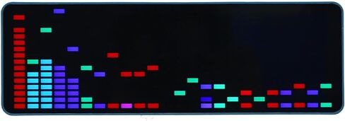 متخيل الصوت LED 16 × 24، محلل التعادل، 20 وضعًا ديناميكيًا، 7 تأثيرات لونية، مقياس مستوى الموسيقى المستجيب للصوت للستيريو المنزلي in Saudi Arabia