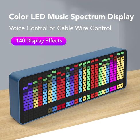 متخيل الصوت LED 16 × 24، محلل التعادل، 20 وضعًا ديناميكيًا، 7 تأثيرات لونية، مقياس مستوى الموسيقى المستجيب للصوت للستيريو المنزلي in Saudi Arabia
