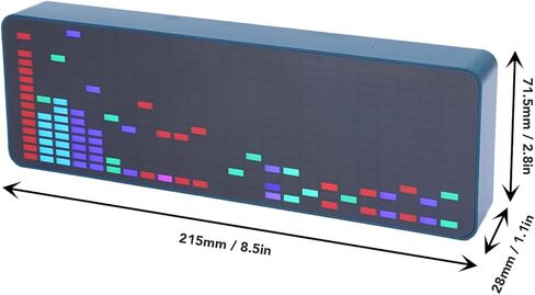 متخيل الصوت LED 16 × 24، محلل التعادل، 20 وضعًا ديناميكيًا، 7 تأثيرات لونية، مقياس مستوى الموسيقى المستجيب للصوت للستيريو المنزلي in Saudi Arabia