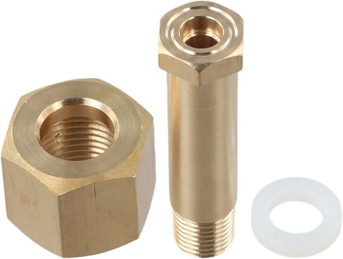 CGA-320 NPT1/4 مجموعة تركيب صامولة مدخل منظم مع مجموعة موصل صمام تخفيض الضغط النحاسي لمعدات اللحام لحماية خط أنابيب الغاز in Kuwait