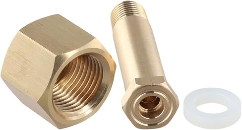 CGA-320 NPT1/4 مجموعة تركيب صامولة مدخل منظم مع مجموعة موصل صمام تخفيض الضغط النحاسي لمعدات اللحام لحماية خط أنابيب الغاز in Kuwait