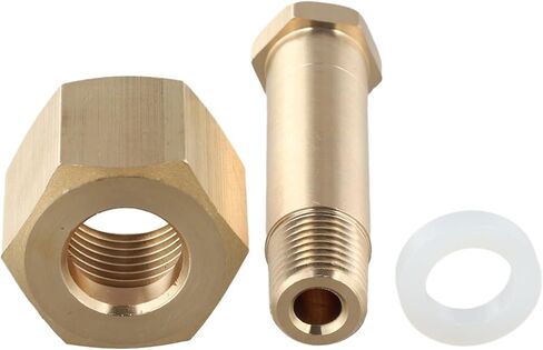 CGA-320 NPT1/4 مجموعة تركيب صامولة مدخل منظم مع مجموعة موصل صمام تخفيض الضغط النحاسي لمعدات اللحام لحماية خط أنابيب الغاز in Kuwait