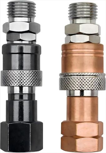 موصل المدخل CGA-580 الجوز & 3 "الحلمة وشعلة أوكسي الأسيتيلين توصيلات سريعة | 1/4" ذكر مضيئة | مجهزة بوظائف تقليل الضوضاء والترشيح | الإعداد السريع للحام والقطع YBMTE in Kuwait