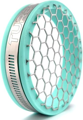 فلتر شاشة Turbo-Guard® MAXX - Seafoam 4 بوصة (مدخل 4 بوصة) (4.00) مرشح هواء سباق شاشة Turbo Seafoam، رمادي، أخضر نيون (أخضر نيون) in Kuwait