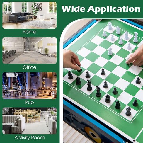 Giantex 12-in-1 Multi Game Table, 48 Inch Combination Game Tables with Foosball, Hockey, Ping Pong, Pool, Chess, Bowling, Checkers, Shuffleboard, Combo Game Table Set for Adults in Saudi Arabia