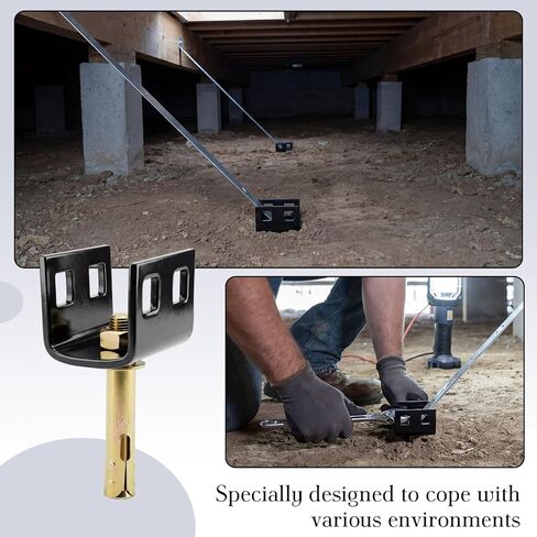 4 Pack Mobile Home Concrete Slab Anchors Kit - Heavy Duty Expansion Bolt Anchors for Manufactured Housing, Secure and Stable Mounting on Existing Concrete Slabs in Kuwait