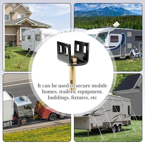 4 Pack Mobile Home Concrete Slab Anchors Kit - Heavy Duty Expansion Bolt Anchors for Manufactured Housing, Secure and Stable Mounting on Existing Concrete Slabs in Kuwait