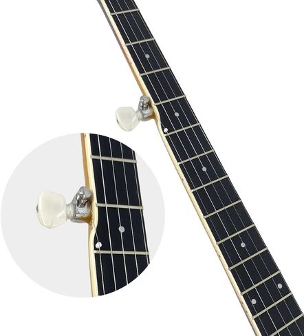 Banjo 5 String Portable Full Size 38 Inch Banjo Kit with Carrying Bag Extra Strings Starp Finger Picks Wrench for Adults Beginners in Saudi Arabia
