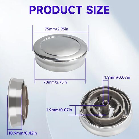 Washer Control Knobs Replacement DC64-03186A Fits for Samsung Washer/Dryer,Replace DC67-00680A DC97-18058A DC97-18058C DC97-18058B EAP117352689 PS11735268 AP6002623 in Kuwait