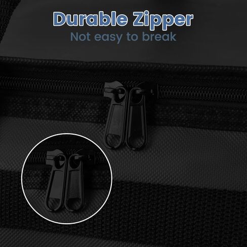 Cooler Insulated Food Delivery Bag & Drink Carrier with Hard Bottom, XXX-Large Pizza Bags for Commercial Food Delivery, Grocery Catering Travel Thermal Frozen Carrier, Cold Warmer Accessories in Saudi Arabia