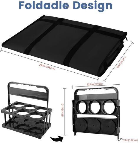 Cooler Insulated Food Delivery Bag & Drink Carrier with Hard Bottom, XXX-Large Pizza Bags for Commercial Food Delivery, Grocery Catering Travel Thermal Frozen Carrier, Cold Warmer Accessories in Saudi Arabia