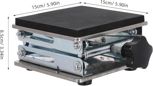 Laboratory Scissor Lift - 6 Inch Stainless Steel Jack Platform Height Adjustable 70-260mm - Expandable Lab Jack for Scientific Research Home Experiments and Educational Settings in Saudi Arabia