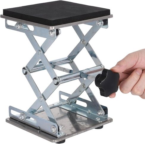 Laboratory Scissor Lift - 6 Inch Stainless Steel Jack Platform Height Adjustable 70-260mm - Expandable Lab Jack for Scientific Research Home Experiments and Educational Settings in Saudi Arabia