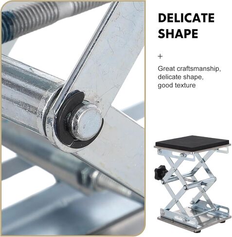 Laboratory Scissor Lift - 6 Inch Stainless Steel Jack Platform Height Adjustable 70-260mm - Expandable Lab Jack for Scientific Research Home Experiments and Educational Settings in Saudi Arabia