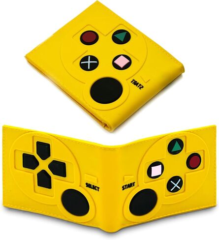 Game Controller Wallets For Kids, Man, Teen Bifold Wallet Multiple Card Slots and Coin Pocket Gamepad Silicone And PU Leather Surface Video Game Kids Wallet in Green in Saudi Arabia