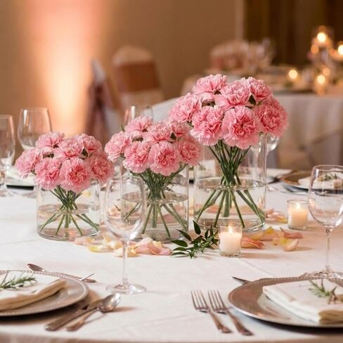 DoubleFill 6 Pcs 3 Sizes 4, 5, 6 Inches Round Acrylic Stands for Display Jewelry Cylinder Acrylic Cake Stand with Hollow Bottom Buffet Risers Acrylic Pedestal Acrylic Boxes for Food Display (Clear) in Kuwait