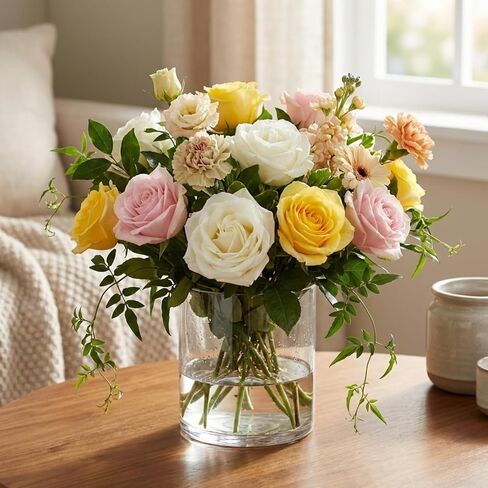 DoubleFill 6 Pcs 3 Sizes 4, 5, 6 Inches Round Acrylic Stands for Display Jewelry Cylinder Acrylic Cake Stand with Hollow Bottom Buffet Risers Acrylic Pedestal Acrylic Boxes for Food Display (Clear) in Kuwait