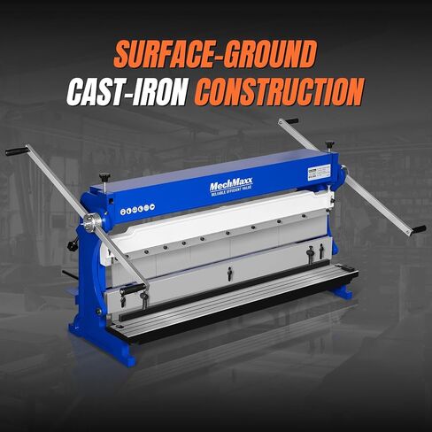 40-inch 3-in-1 Pan and Box Brake – Slip Roll, Shear, Bending Machine for Sheet Metal, 20 Gauge Mild Steel, Adjustable Fingers, Heavy Duty, Metalworking, Fabrication, Rolling, Bending, Model MMCB4020 in Kuwait