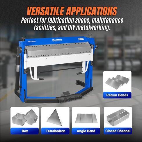 50-Inch Foot Clamp Pan and Box Brake, Industrial Heavy Duty Sheet Metal Folding Machine, 0–135° Bending Angle, 1.9" Clamping Lift, 2" Box Depth, Model PB2A5014 in Kuwait