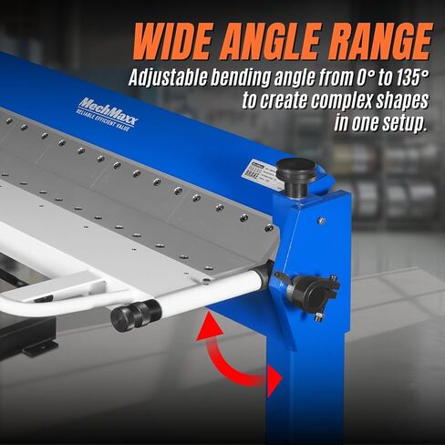 50-Inch Foot Clamp Pan and Box Brake, Industrial Heavy Duty Sheet Metal Folding Machine, 0–135° Bending Angle, 1.9" Clamping Lift, 2" Box Depth, Model PB2A5014 in Kuwait