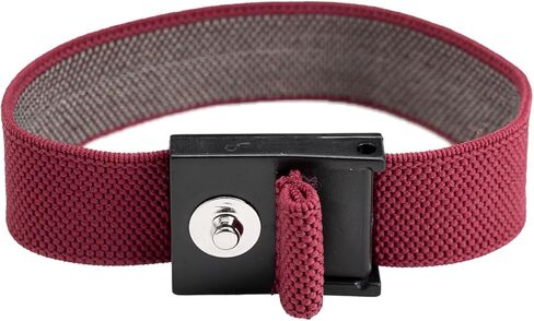 حزام معصم ممتاز قابل للتعديل من Staticide 8117، كستنائي مع مسمار مقاس 4 مم in Kuwait