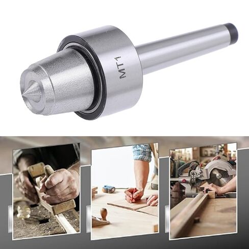 Lathe Live Center, MT1 Woodworking Live Tailstock Center Stainless Steel CNC Long Spindle Lathe Tool in Saudi Arabia