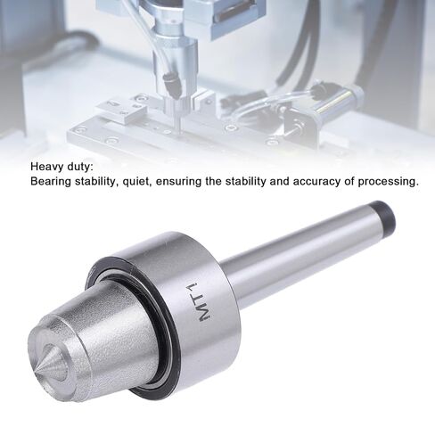 Lathe Live Center, MT1 Woodworking Live Tailstock Center Stainless Steel CNC Long Spindle Lathe Tool in Saudi Arabia