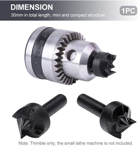 مركز كأس دوار لمخرطة الخشب، مركز مباشر لقمة مثقاب كشتبان، ظرف آلة مخرطة صغيرة، لقمة مثقاب كشتبان زهر البرقوق للأعمال الخشبية in Kuwait