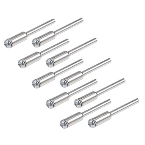 10PCS High-Speed Steel Cutting Disc Mandrel Durable Precision Shaft for Rotary Tools and Electric Grinders Metal Wood Plastic, 3.17x48mm in Saudi Arabia