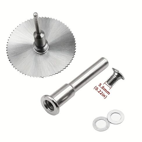 10PCS High-Speed Steel Cutting Disc Mandrel Durable Precision Shaft for Rotary Tools and Electric Grinders Metal Wood Plastic, 3.17x48mm in Saudi Arabia