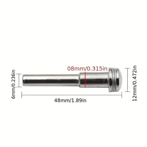 10PCS High-Speed Steel Cutting Disc Mandrel Durable Precision Shaft for Rotary Tools and Electric Grinders Metal Wood Plastic, 3.17x48mm in Saudi Arabia