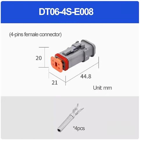 1 pcs DT06-4S-E008, DT04-4P-E008 Car Connector Sensor Connector Waterproof and dustproof Compatible Connector(DT06-4S-E008) in Saudi Arabia