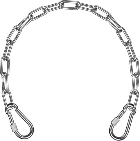 SELEWARE Heavy Duty Stainless Steel Punching Bag Chain, 1000LB Heavy Bag Hanging Chain with Carabiners, Extension Chain for Boxing Bags, Hammocks, Swings, Yoga Trapeze & Hanging Chairs in Kuwait