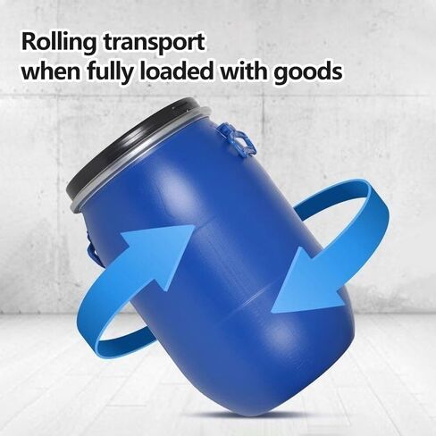 30l Food Grade Plastic Barrel with Lid - Thickened Multifunctional Water Storage Drum for Home, Restaurant, and Factory Use - Durable Shipping Container in Saudi Arabia