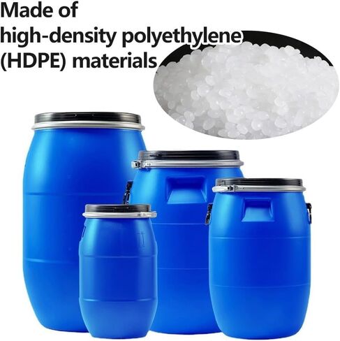 30l Food Grade Plastic Barrel with Lid - Thickened Multifunctional Water Storage Drum for Home, Restaurant, and Factory Use - Durable Shipping Container in Saudi Arabia