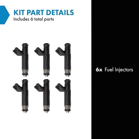 TRQ Fuel Injector Set Compatible with 2005-2007 Chrysler Pacifica 2001-2007 Town Country Dodge Grand Caravan in Kuwait