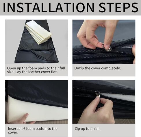 طاولة بلياردو بطول 8 أقدام - جزء علوي قابل للطي يتحول إلى طاولة طعام وطاولة ألعاب، غطاء طاولة بلياردو مع جلد مقاوم للماء (أسود) in Kuwait