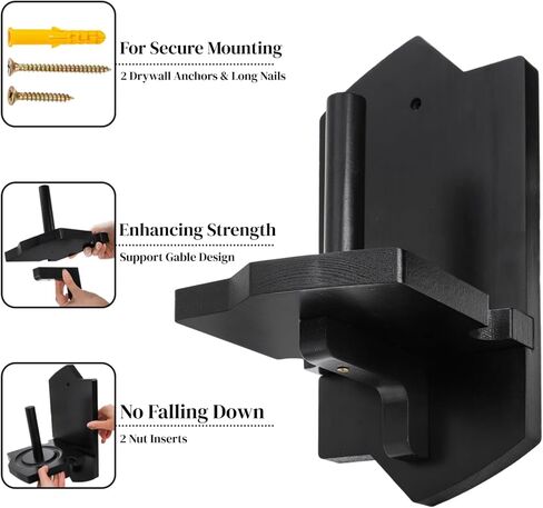 Cone Chalk Holder Wall Mount, Heavy-Duty Wood Pool Chalk Holder, Billiards Table Cone Chalk Holders with Mounting Hardware, Billiards Table Accessories in Kuwait