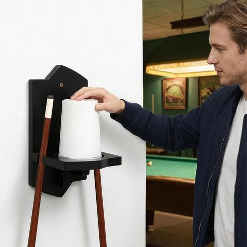 Cone Chalk Holder Wall Mount, Heavy-Duty Wood Pool Chalk Holder, Billiards Table Cone Chalk Holders with Mounting Hardware, Billiards Table Accessories in Kuwait