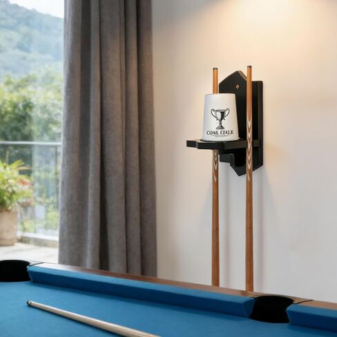 Cone Chalk Holder Wall Mount, Heavy-Duty Wood Pool Chalk Holder, Billiards Table Cone Chalk Holders with Mounting Hardware, Billiards Table Accessories in Kuwait