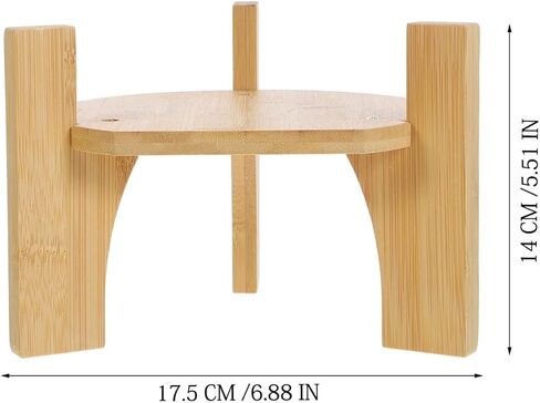 Cabilock Bamboo and Wood Beverage Dispenser Stand Round Base 6.89 Inch Drink Dispenser Holder for Water Jug Suitable for Home Parties Catering Events in Saudi Arabia
