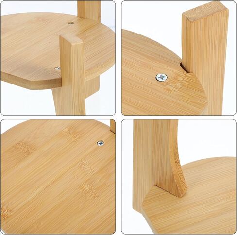 Cabilock Bamboo and Wood Beverage Dispenser Stand Round Base 6.89 Inch Drink Dispenser Holder for Water Jug Suitable for Home Parties Catering Events in Saudi Arabia