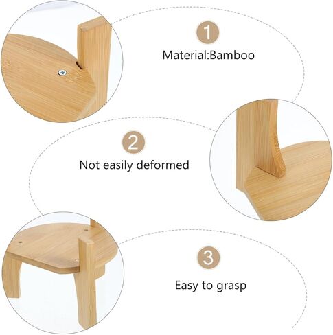Cabilock Bamboo and Wood Beverage Dispenser Stand Round Base 6.89 Inch Drink Dispenser Holder for Water Jug Suitable for Home Parties Catering Events in Saudi Arabia