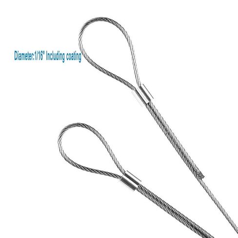 304 Stainless Steel Wire Cable Vinyl Coated, Outdoor Light Guide Wire, Suitable 1/16 Inch Overmolded to 3/32 Inch 200FT in Kuwait