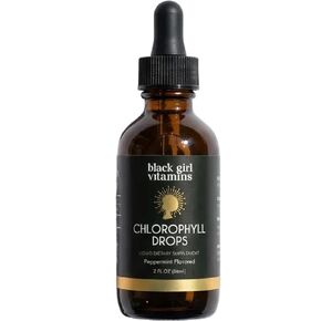 Black Girl Vitamins Liquid Chlorophyll Drops – Mulberry Leaf + Chlorophyllin with Peppermint, Vegan Liquid Concentrate, Supports Digestive Comfort & Healthy-Looking Skin (4-Month Supply) in Kuwait
